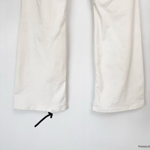 Judy Blue Midrise Pure White with Hem Slit Bootcut Jeans 11 - Picture 6 of 11